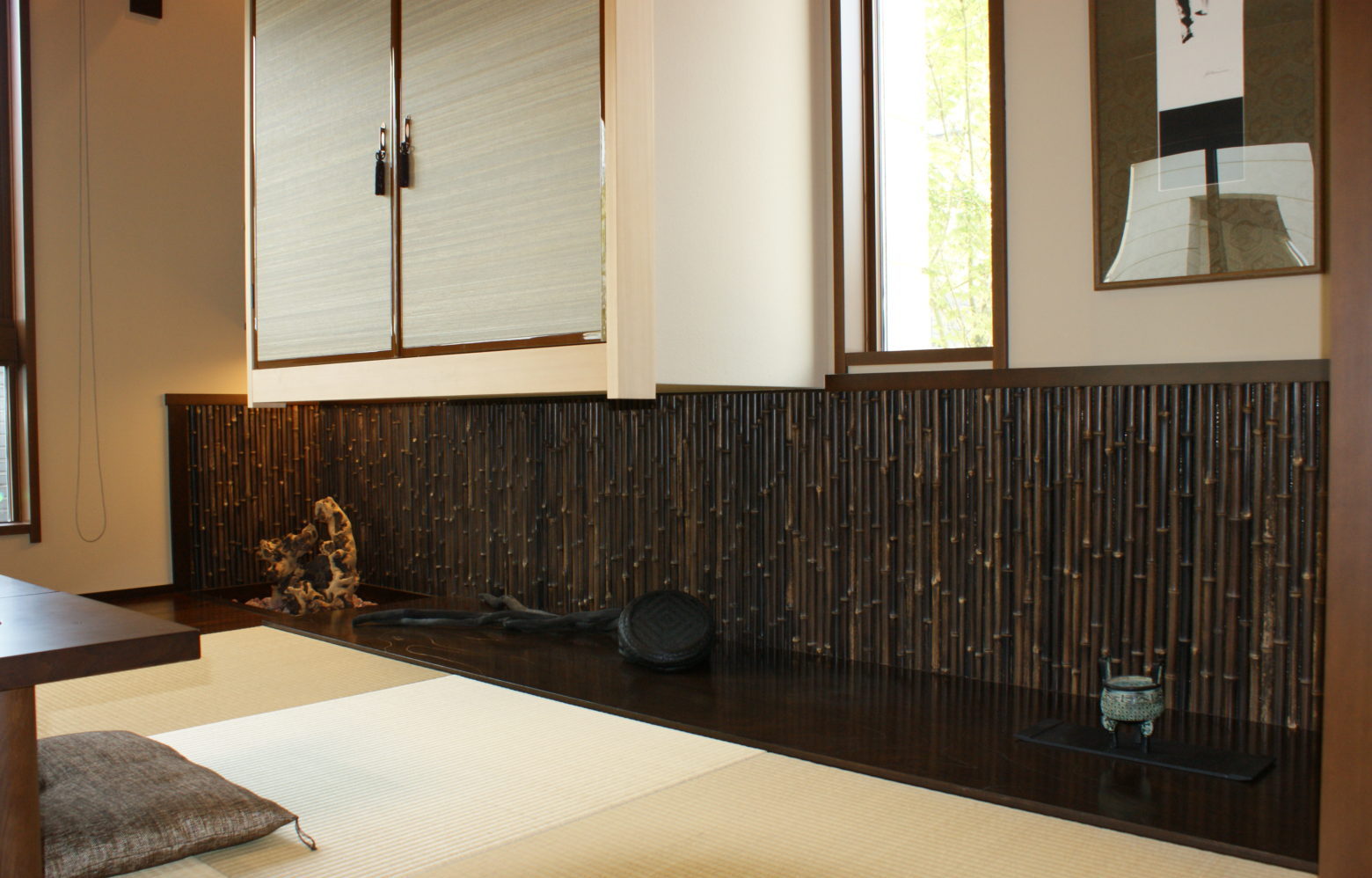 施工事例 | 竹六商店 | 竹・銘竹・茶室材・建築用竹材・竹垣・建材・装飾竹・内装竹・各種竹・葭製品加工・卸・販売